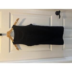 Women's Black Exercise Top With Side Lace Detail SZ Small